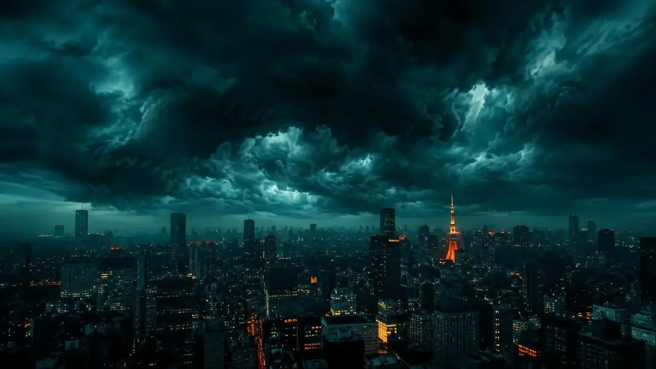 《东京沉没前夜》播放器封面图，灾难、剧情、群像题材影片演示剧照