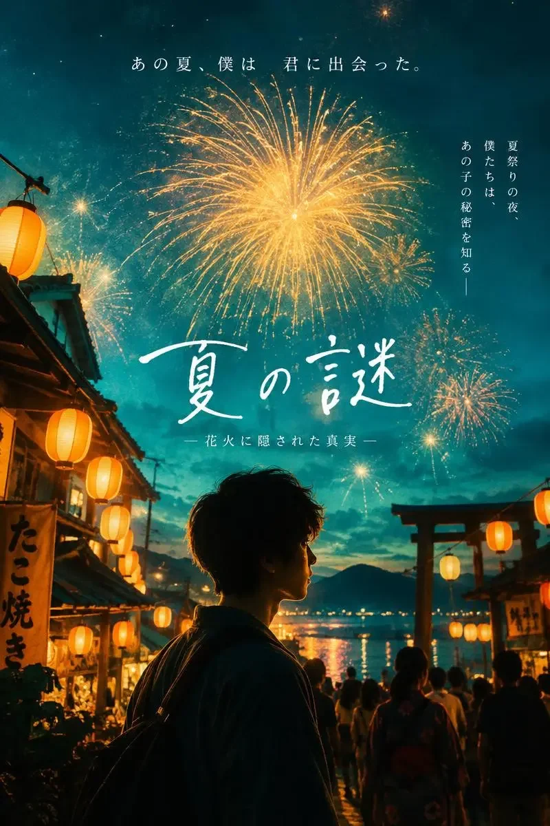 《夏祭的秘密》影片封面，青春、悬疑、剧情题材，2026 年影片演示海报
