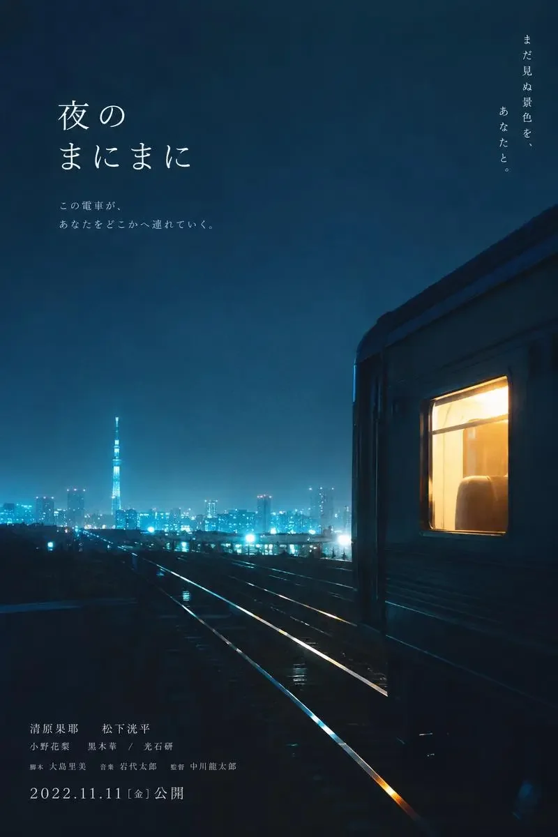 《夜行列车·东京篇》影片封面，悬疑、剧情、日式美学题材，2026 年影片演示海报